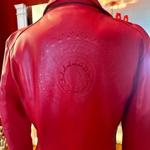 DESIGUAL FAUX LEATHER BIKER JACKET